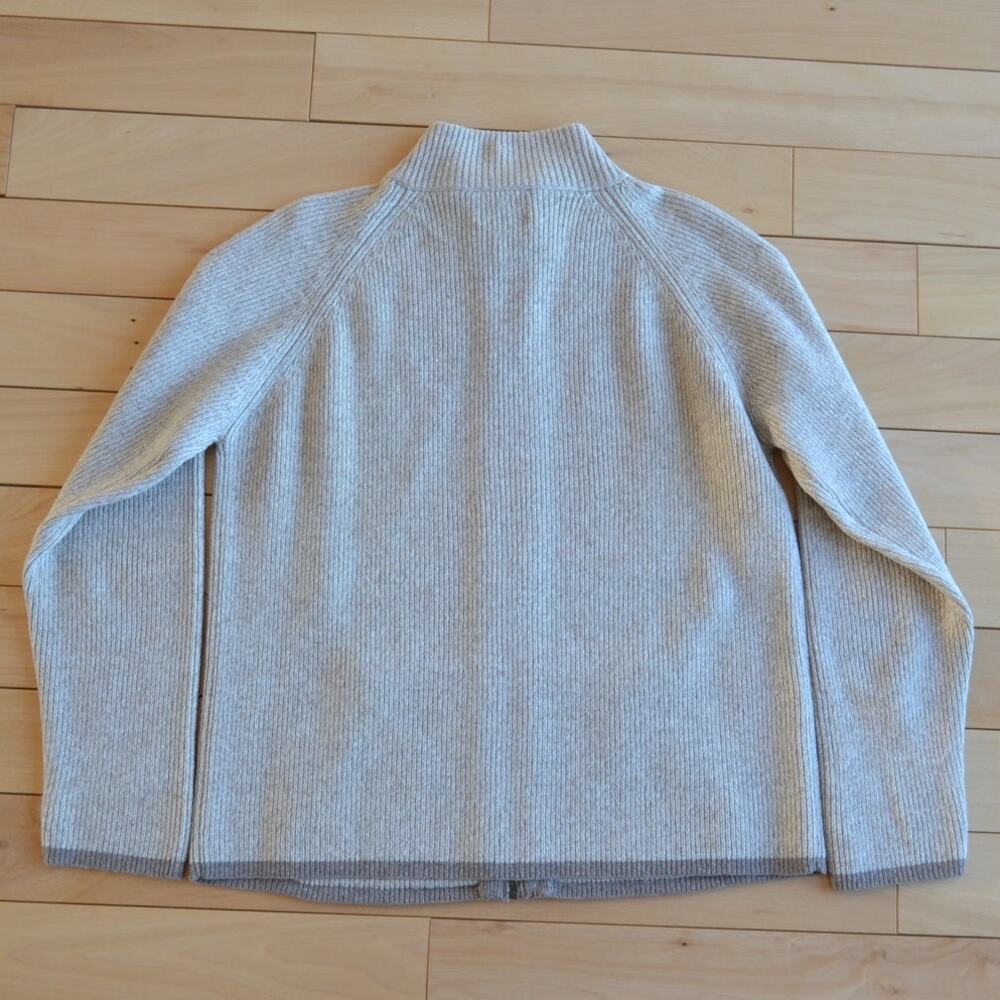 Pendleton Full Zip Wool Sweater Size Medium Light… - image 4